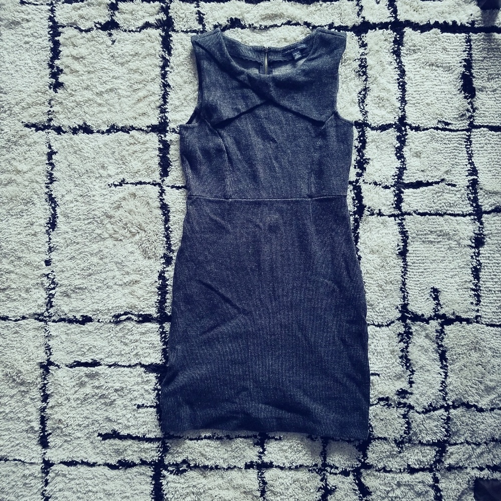 Banana Republic Gray Midi Dress